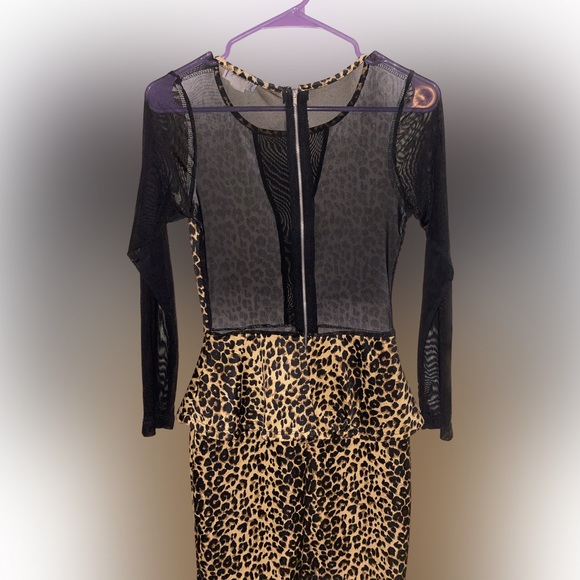 Leopard Print Dress - Picture 3 of 5